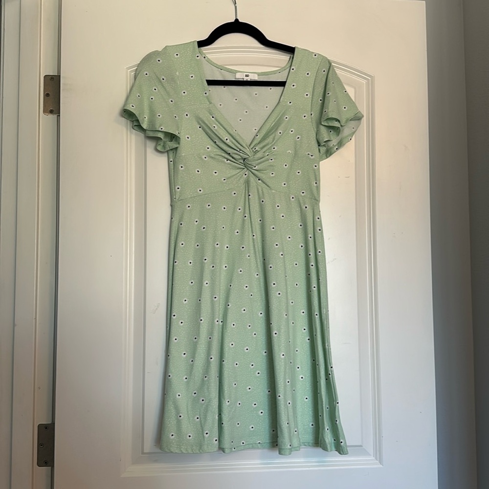 Bp Women’s Green Daisy Dress - XS - Picture 2 of 6